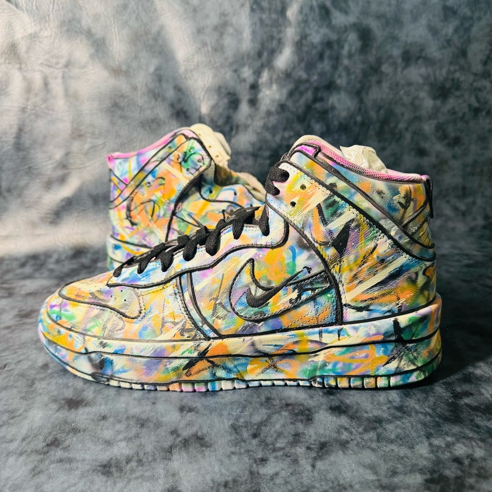 Nike Dunk High Custom Graffiti by Parksart Customs (Size Mens 10.5)